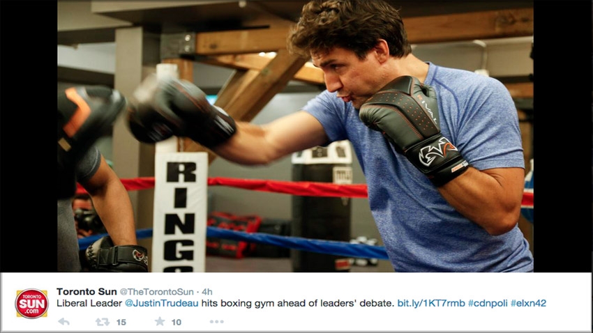 Trudeau photo-op fodder for social media (Twitter) Trudeau photo-op fodder for social media (Twitter)